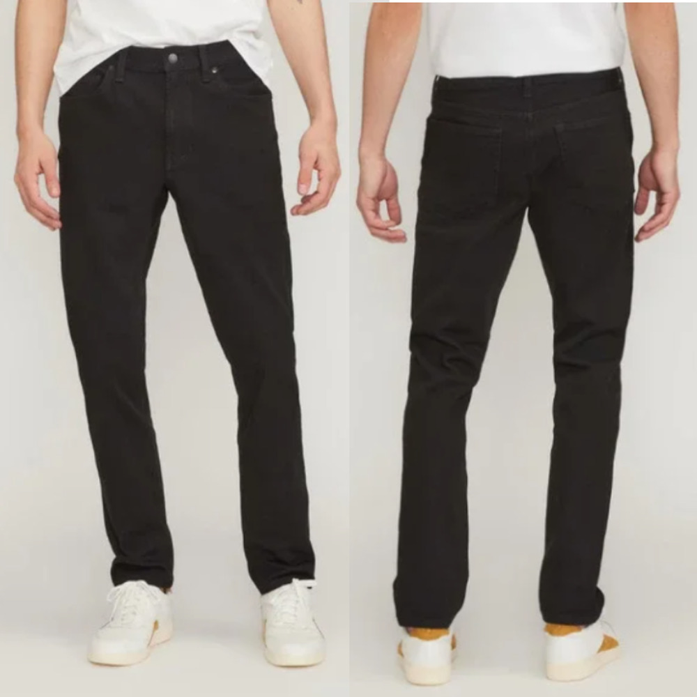 NWT Everlane Uniform Men's 28x28 The Slim‎ 4-Way Stretch Jeans in Black